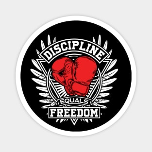 Discipline = Freedom - Motivational Calligraphy Art. Magnet